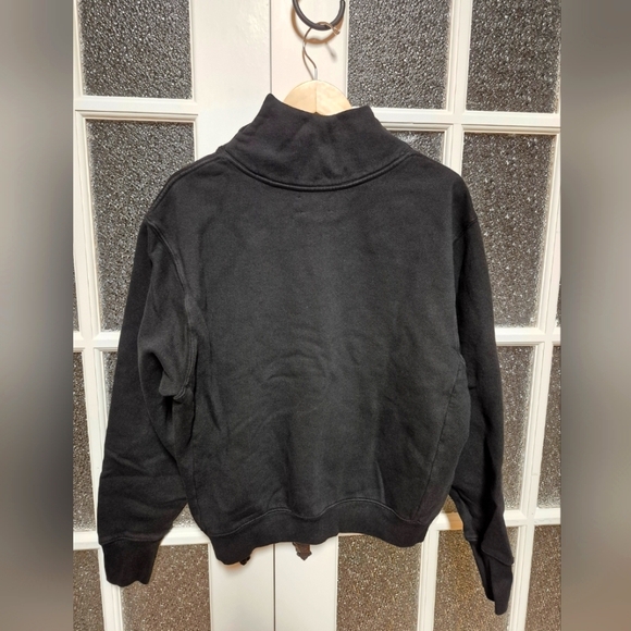 Joah Brown French Terry oversized black sweatshirt pullover - Picture 6 of 11